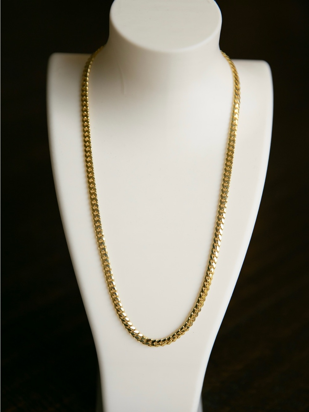 14k Cuban Chain Yellow Gold 4mm 16” 20g Excellent Like New Condition Solid Real
